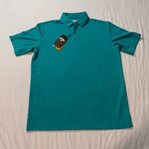 NWT Callaway Opti-Dri Men's Medium Teal Polo Shirt